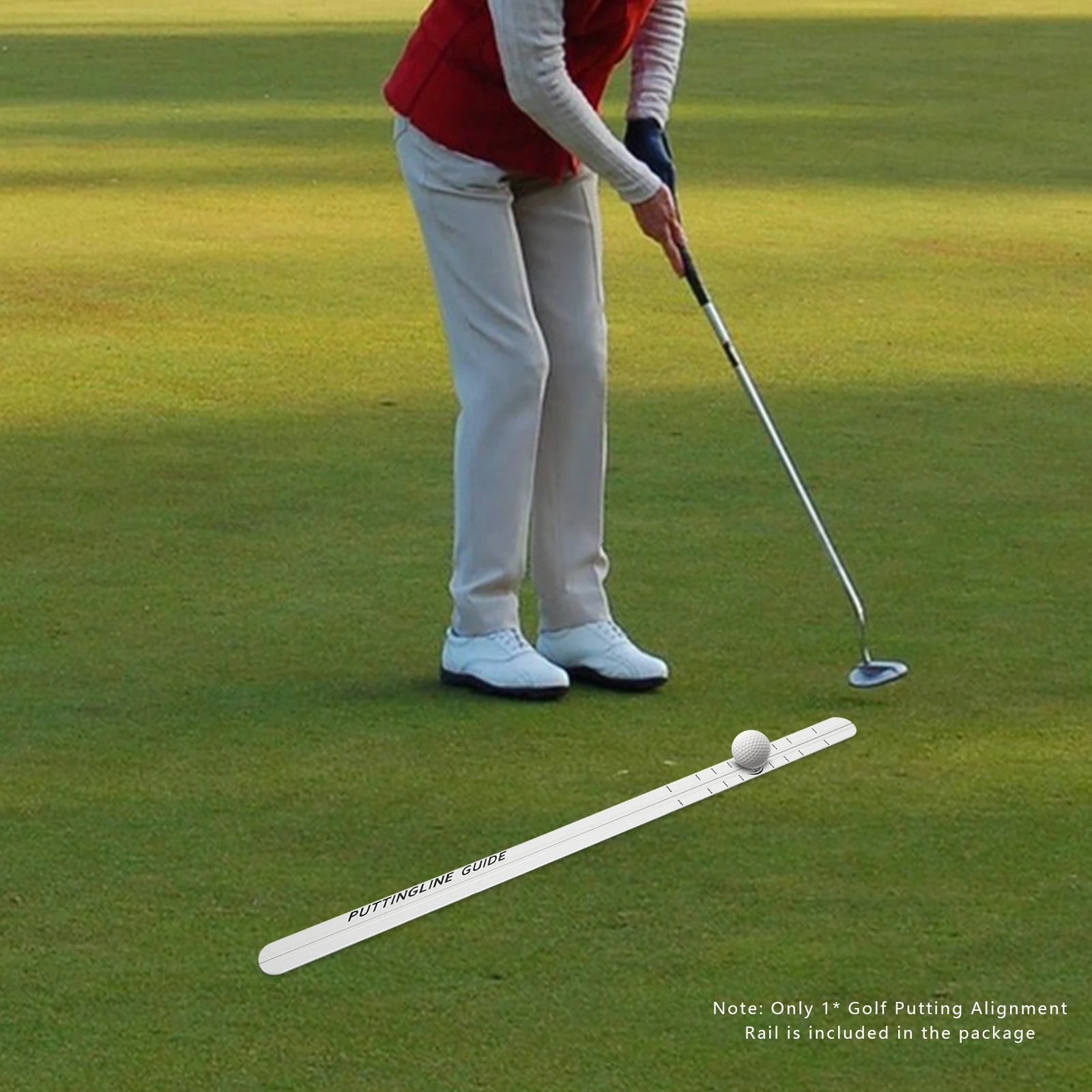 Golf Training Equipment,Golf Putting Alignment Rail,Putting Practice Alignment Rail Golf Putting Mat Putting Golf Training Aids