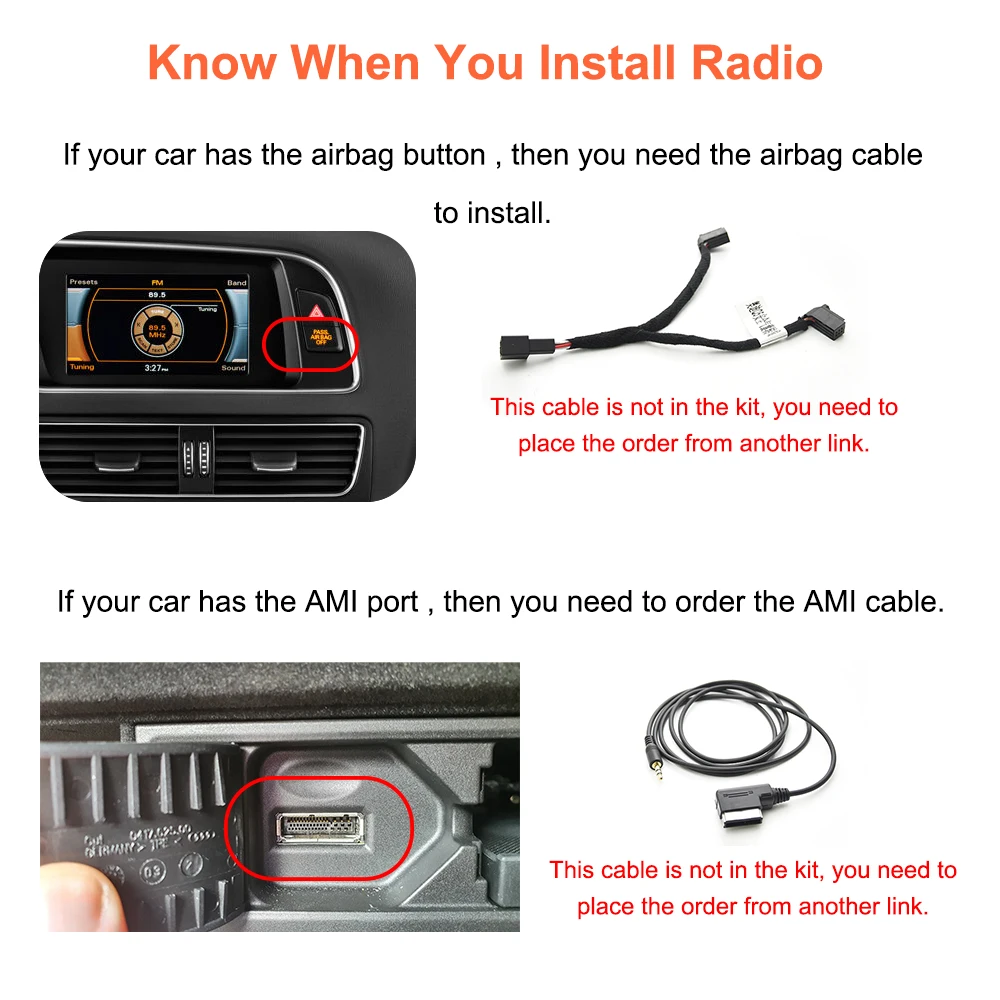 Bonroad 8.8 Inch Linux Carplay Android Car Touch Screen For Audi A5 2009-2016 Multim Radio Airplay Mirror Link Bluetooth WiFi Unit