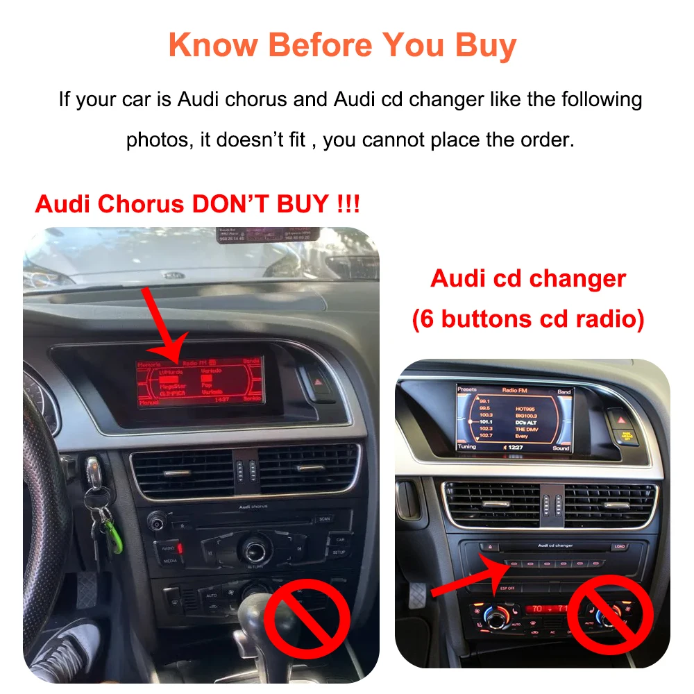 Bonroad 8.8 Inch Linux Carplay Android Car Touch Screen For Audi A5 2009-2016 Multim Radio Airplay Mirror Link Bluetooth WiFi Unit