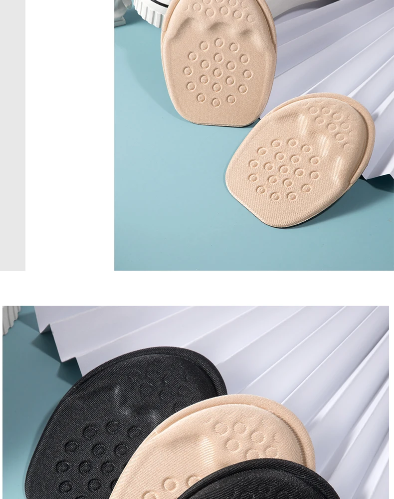 Forefoot Pads for Women High Heels Half Insoles Forefoot Anti-Slip Pain Relief Insert Shoe Size Reduce Filler for Too Big Shoes