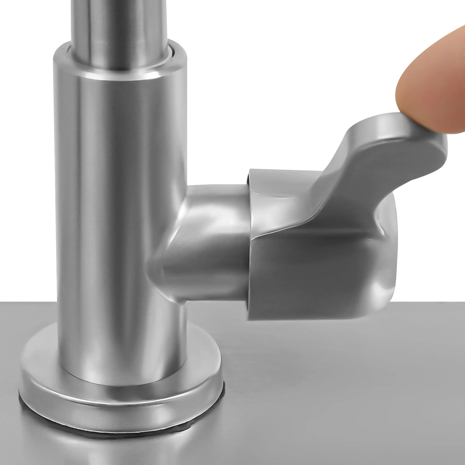 Large Capacity Stainless Steel Kitchen Sink with Faucet 360 ° Rotatable Faucet Low Noise 45*41*75cm