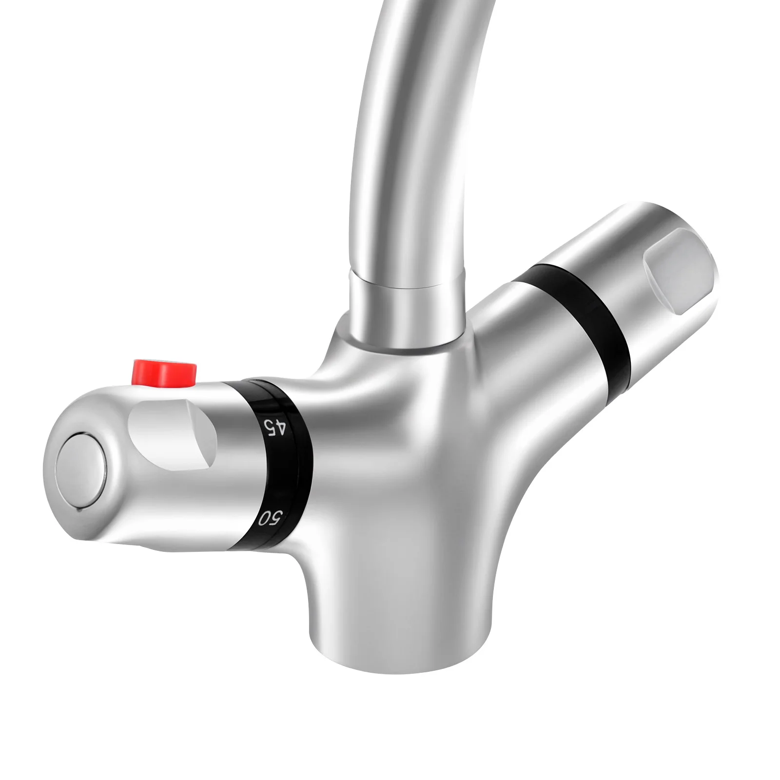 High quality brass chrome finish kitchen thermostatic faucet Kitchen Mixer Tap Basin Faucet Bathroom Faucet 360° Rotatable