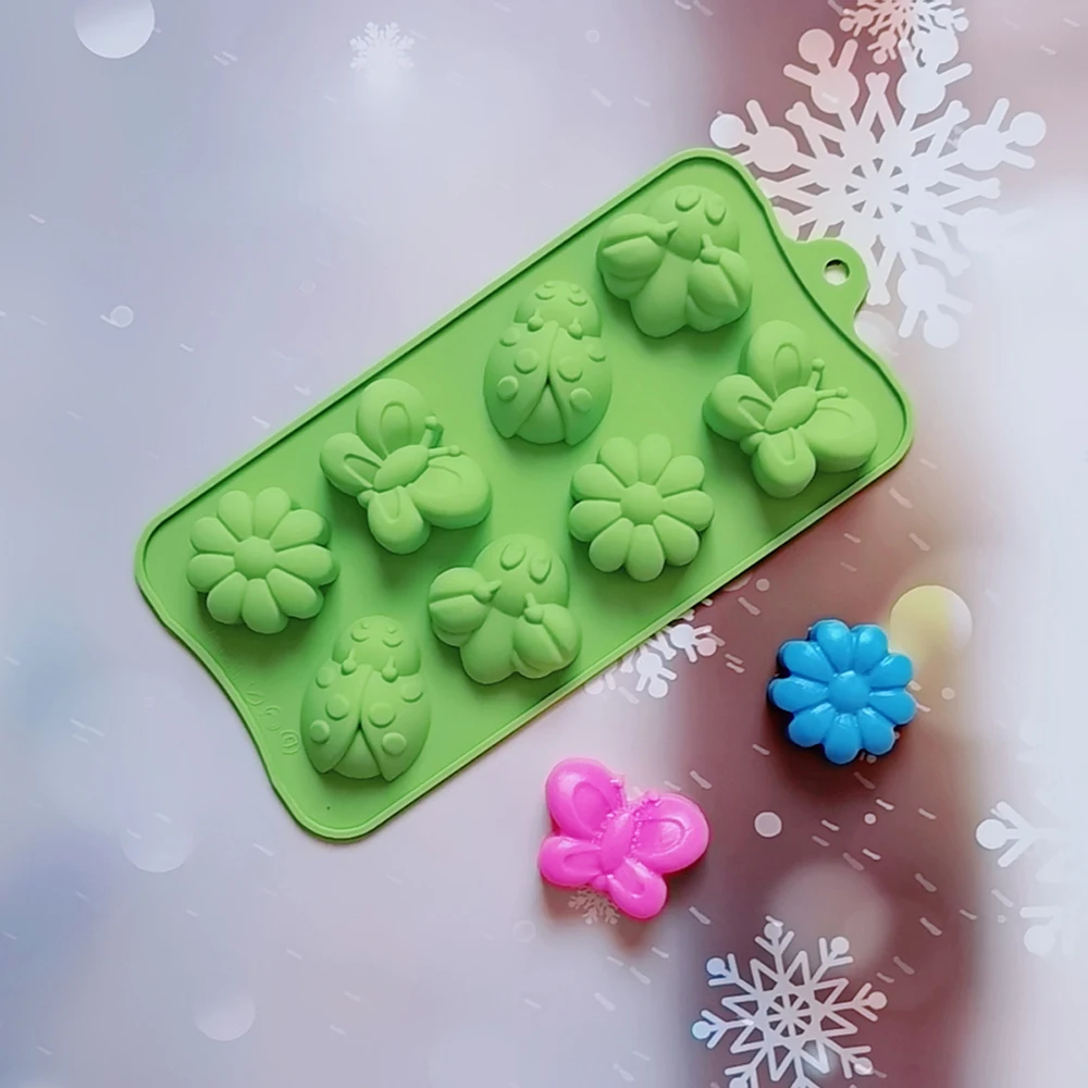 Silicone Baking Tools Insect/Bee/ Butterfly Shape Cake Mold Silicone Mold Candy Jelly Chocolate Mould Cake Decorator