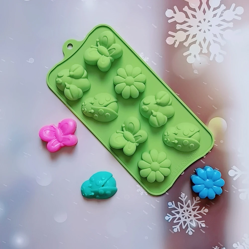 Silicone Baking Tools Insect/Bee/ Butterfly Shape Cake Mold Silicone Mold Candy Jelly Chocolate Mould Cake Decorator
