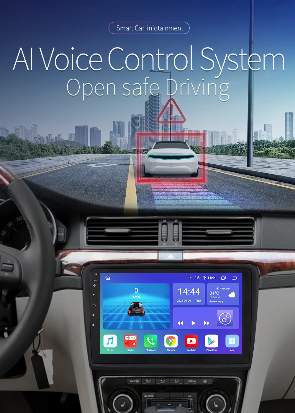 OSSURET CarPlay Android 12 Car Radio For Skoda Superb 2 B6 2008 - 2015 Car Multimedia Player Navi GPS 2din 4G autoradio RDS 7862