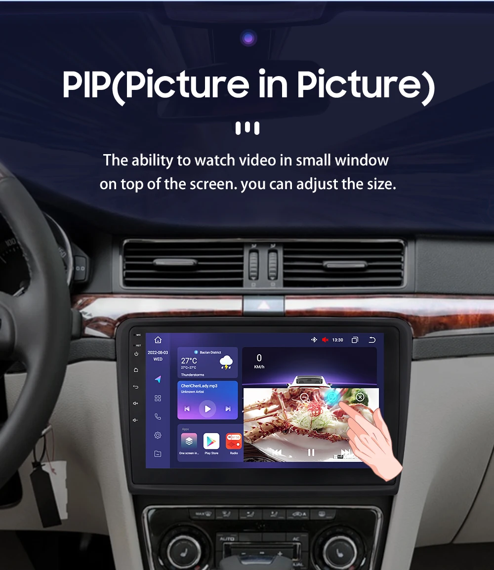 OSSURET CarPlay Android 12 Car Radio For Skoda Superb 2 B6 2008 - 2015 Car Multimedia Player Navi GPS 2din 4G autoradio RDS 7862