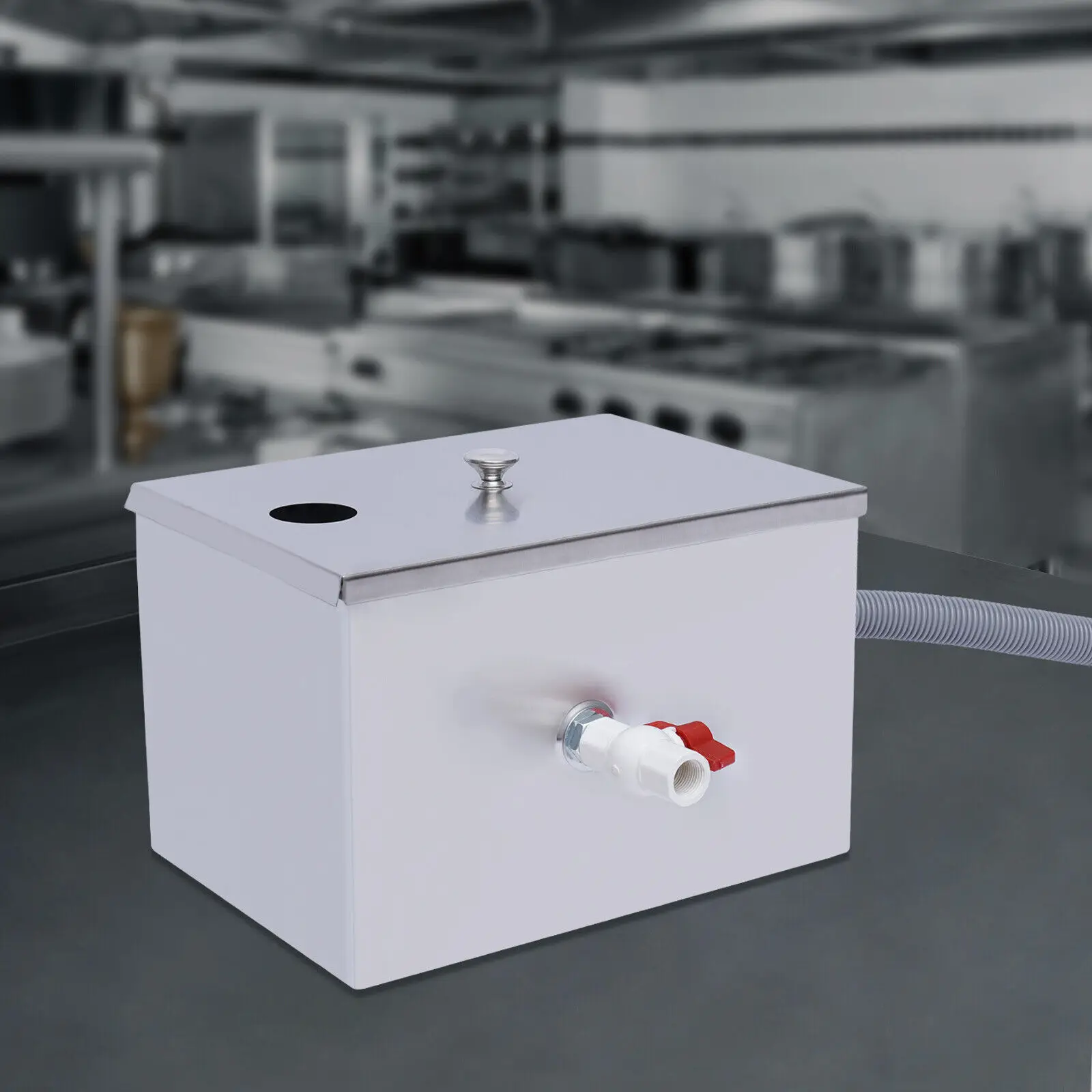 Commercial Grease Interceptor Grease Trap Stainless Under Sink Grease Trap Automatic Shut-Off Waste Water Oil-Water Separator