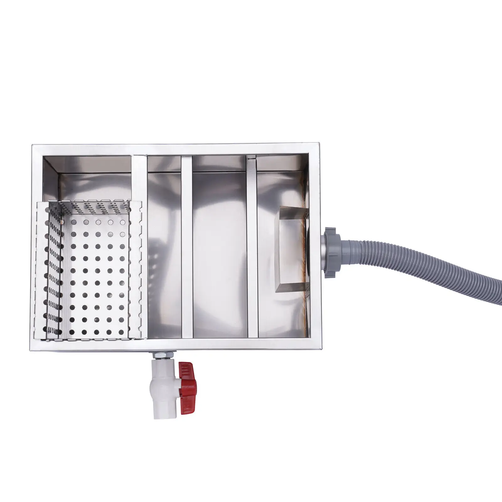 Commercial Grease Interceptor Grease Trap Stainless Under Sink Grease Trap Automatic Shut-Off Waste Water Oil-Water Separator