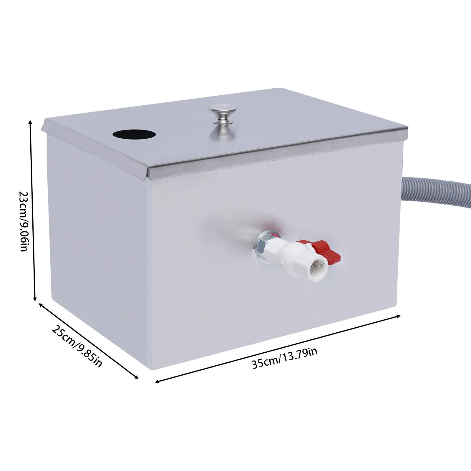 Commercial Grease Interceptor Grease Trap Stainless Under Sink Grease Trap Automatic Shut-Off Waste Water Oil-Water Separator