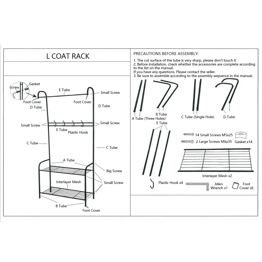 Independent Hanger Brown Metal Shoe Hanger 4 Hooks Clothes Rack Clothes Hangers Coat Hanger Stand Wardrobe Stand