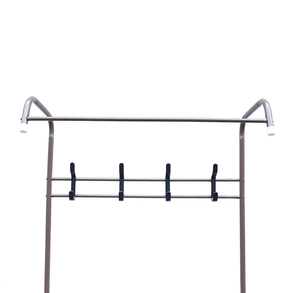 Independent Hanger Brown Metal Shoe Hanger 4 Hooks Clothes Rack Clothes Hangers Coat Hanger Stand Wardrobe Stand