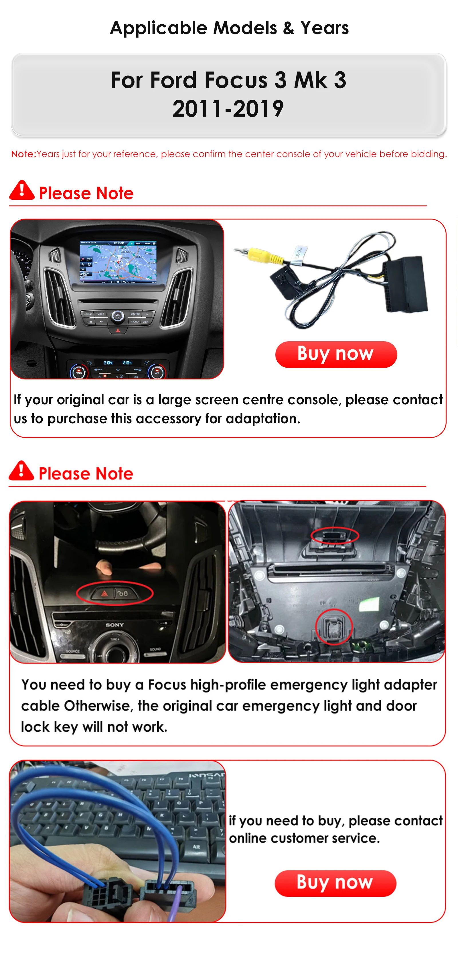 Hizpo For Tesla Style Car Radio For Ford Focus 3 Mk 3 2011  - 2019 Android Auto Multimedia Player 4G Wireless Carplay 8 Core RDS