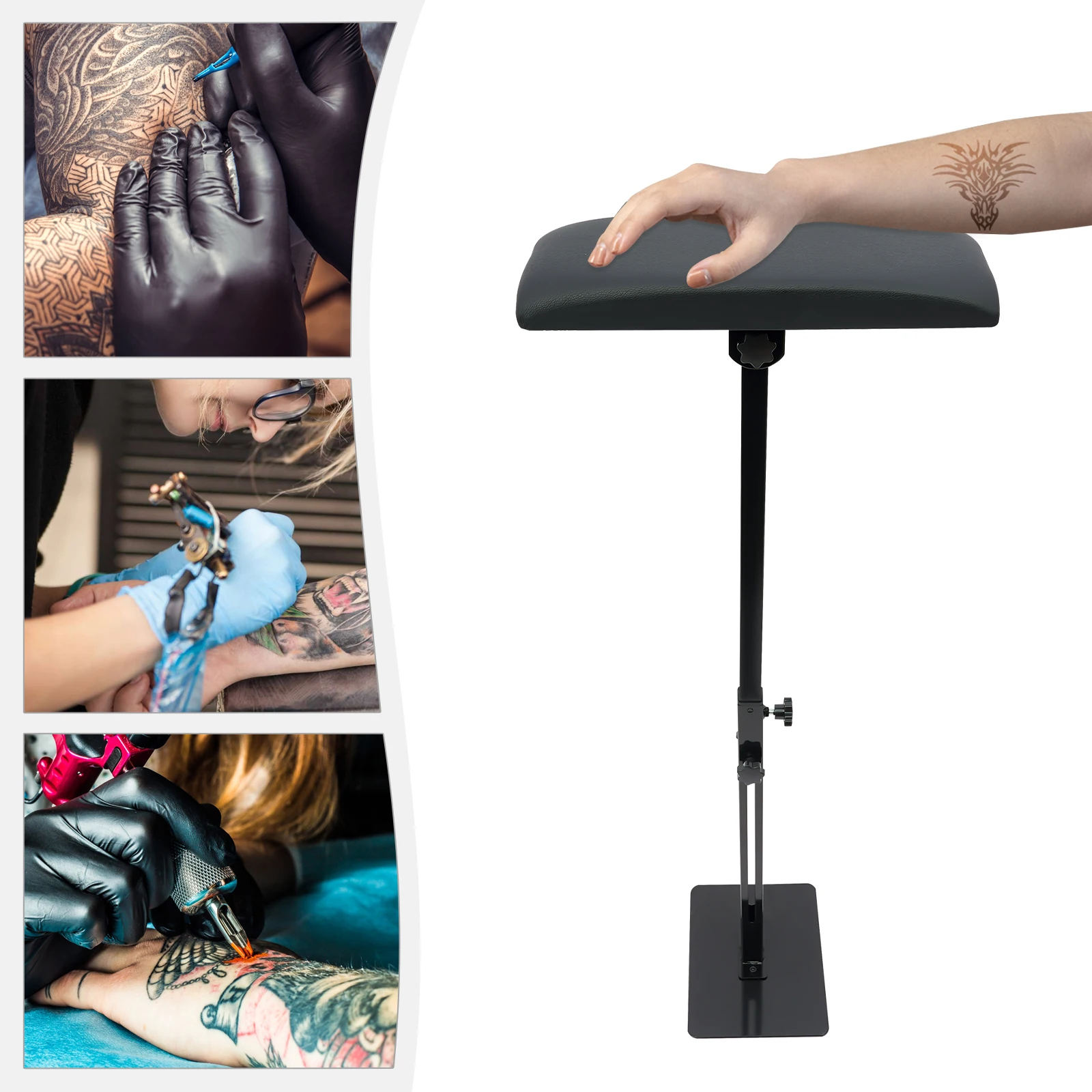 Tattoos Arm Leg Rest Stand 68-100cm Adjustable Height Portable Sponge Pad Rest Bracket Tattoo Tool
