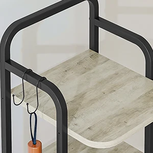 Vertical Shoe Rack, Shoe Shelves, Wood Shoe Organizer for Closet, Entryway, Shoe Tower for Small Spaces, Free Standing