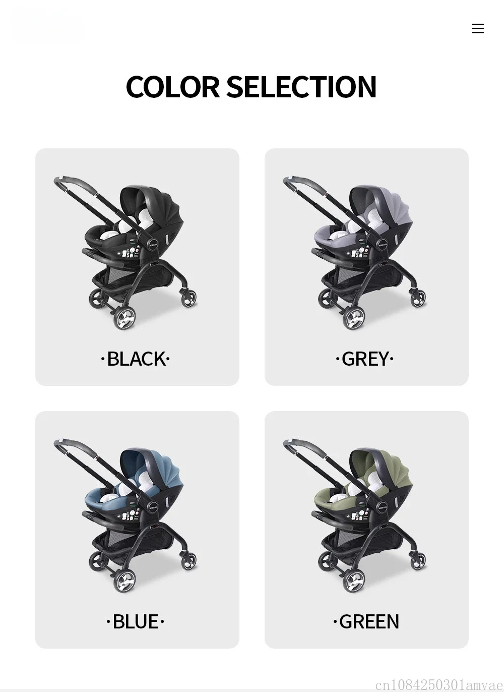 3 in 1 Newborn Baby Stroller Portable Child Car Seat Luxury Baby Stroller Foldable Baby Carriage Two-way Adjustable Armrests
