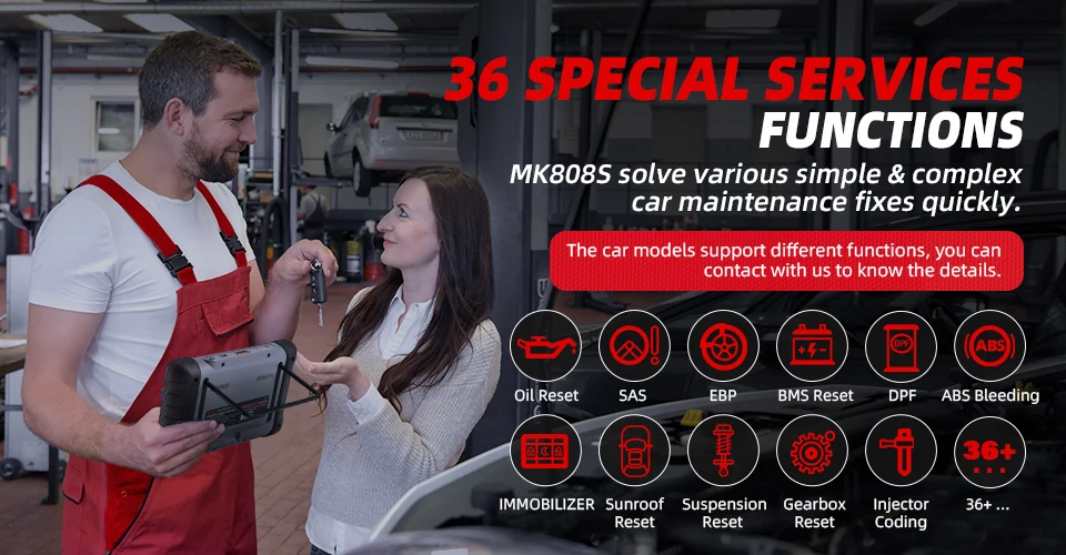 Autel MK808S Diagnostic Tools Automotivo Scanner Bi-Directional Control PK MX808S MK808BT PRO One Year Update