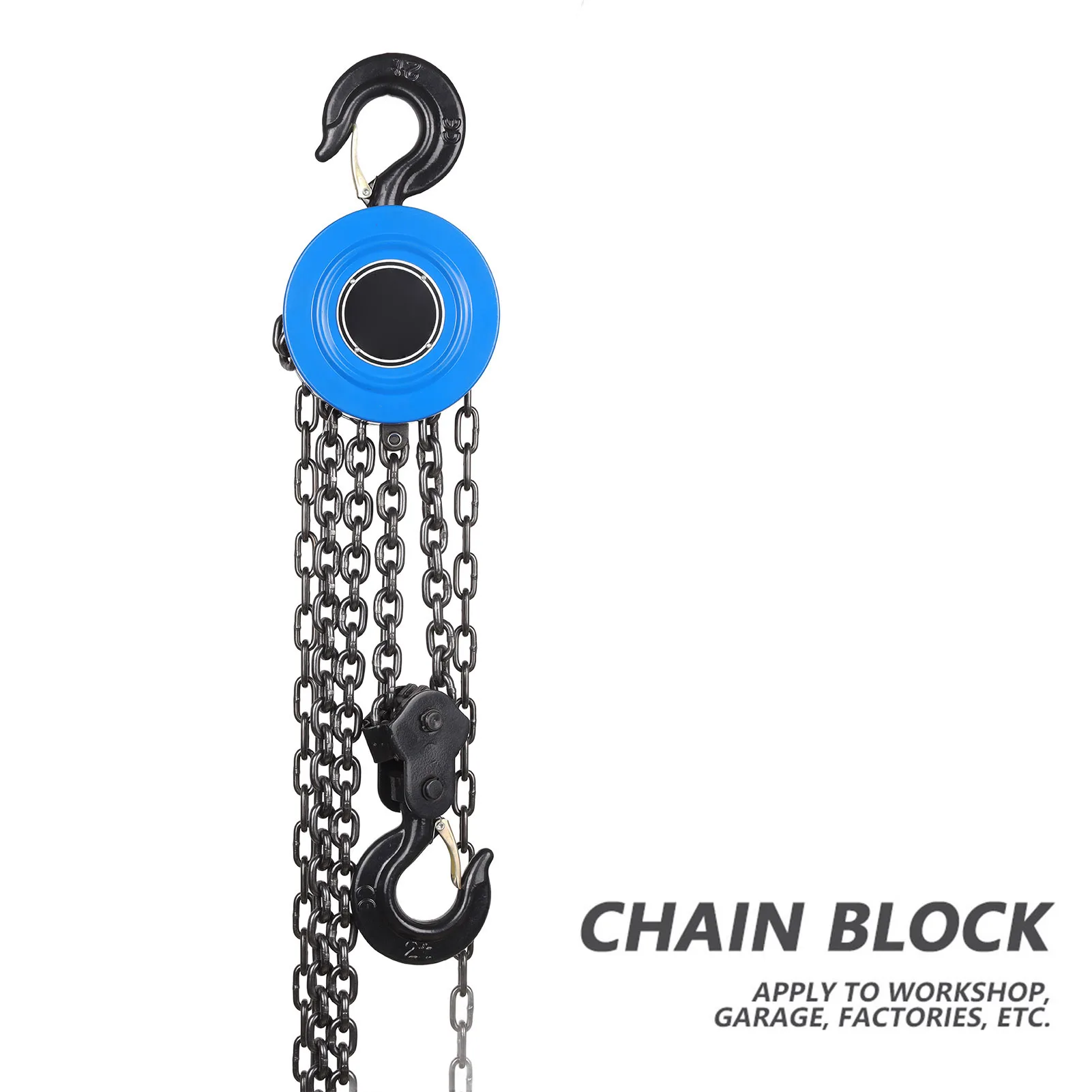 1pc 2T Chain Puller Block Fall Chain Hoist Hand Tools Lifting Chain with Hook Chain Block Chain Hoist Block Chain Hoist Tool Lifting Chain Block Chain Puller Block