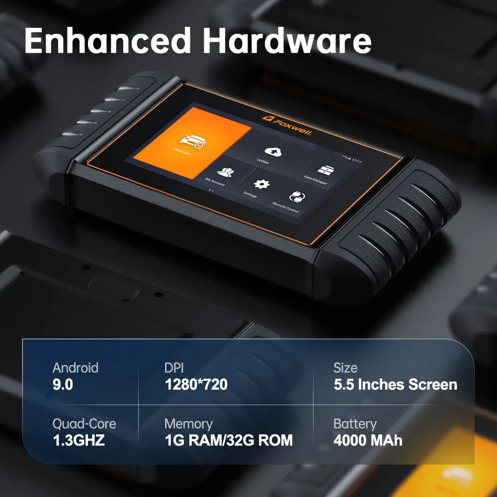 FOXWELL NT710 Fit for Mercedes-Benz OBD2 Scanner Full System Diagnostic Scan Tool Bidirectional Control All Free Resets Scanner