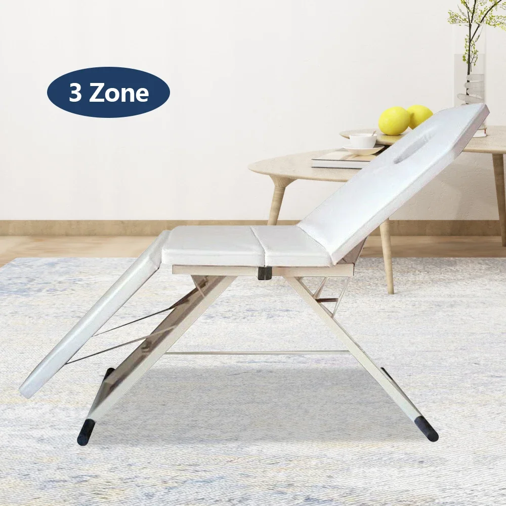 3 Fold Massage Chair Table Aluminum Frame Beauty Salon Spa Tattoo Bed Chair new