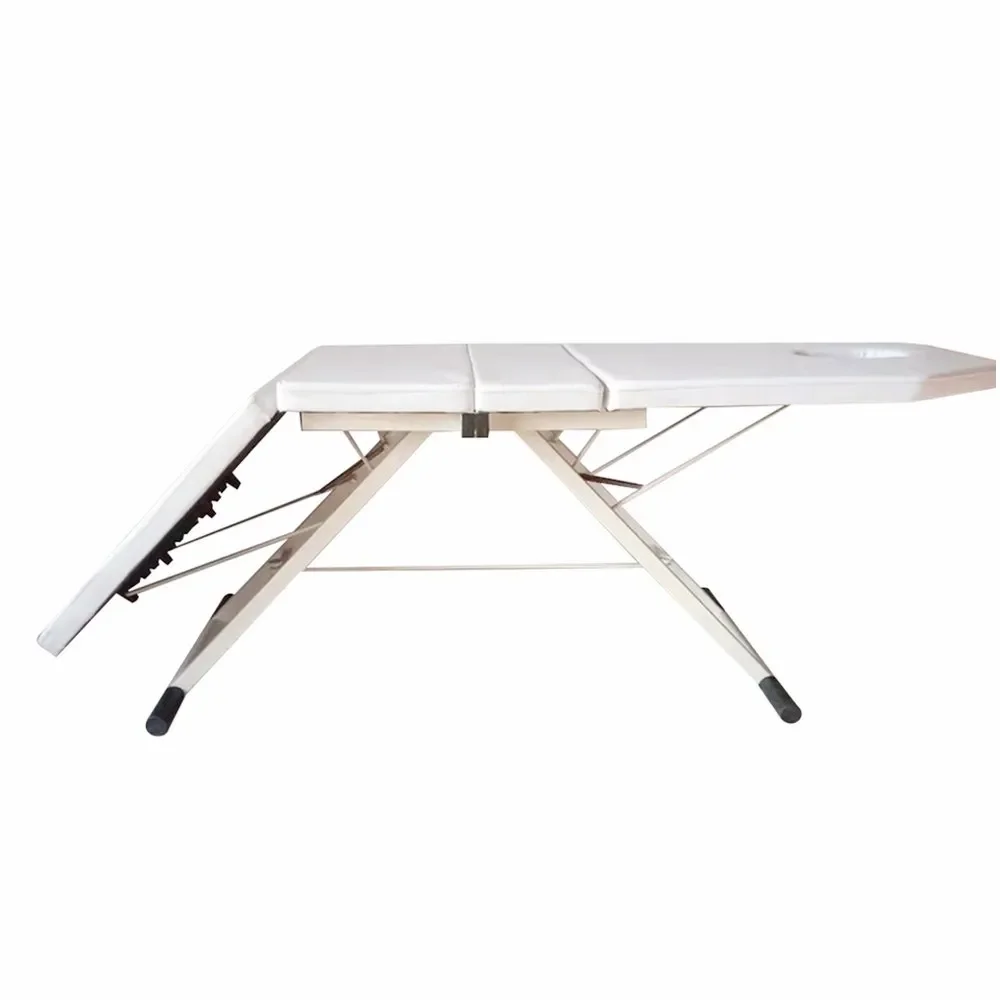 3 Fold Massage Chair Table Aluminum Frame Beauty Salon Spa Tattoo Bed Chair new