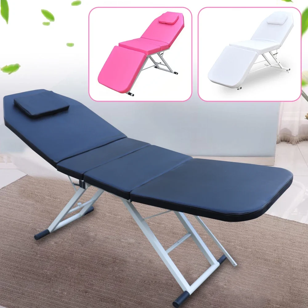 3 Fold Massage Chair Table Aluminum Frame Beauty Salon Spa Tattoo Bed Chair new