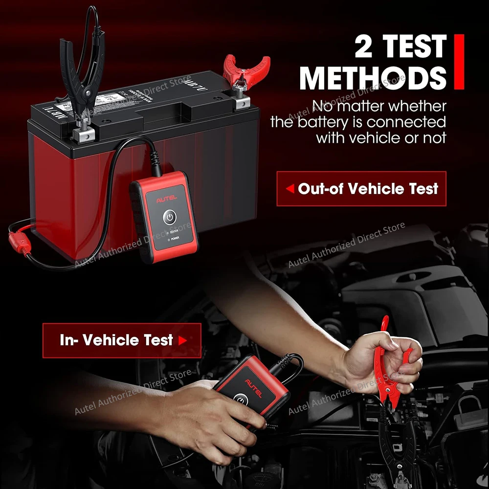 Autel MaxiBAS BT506 Car Battery Tester, 6V 12V 100-2000 CCA Car Battery Analyzer, 12V 24V Auto Cranking/Charging System Test