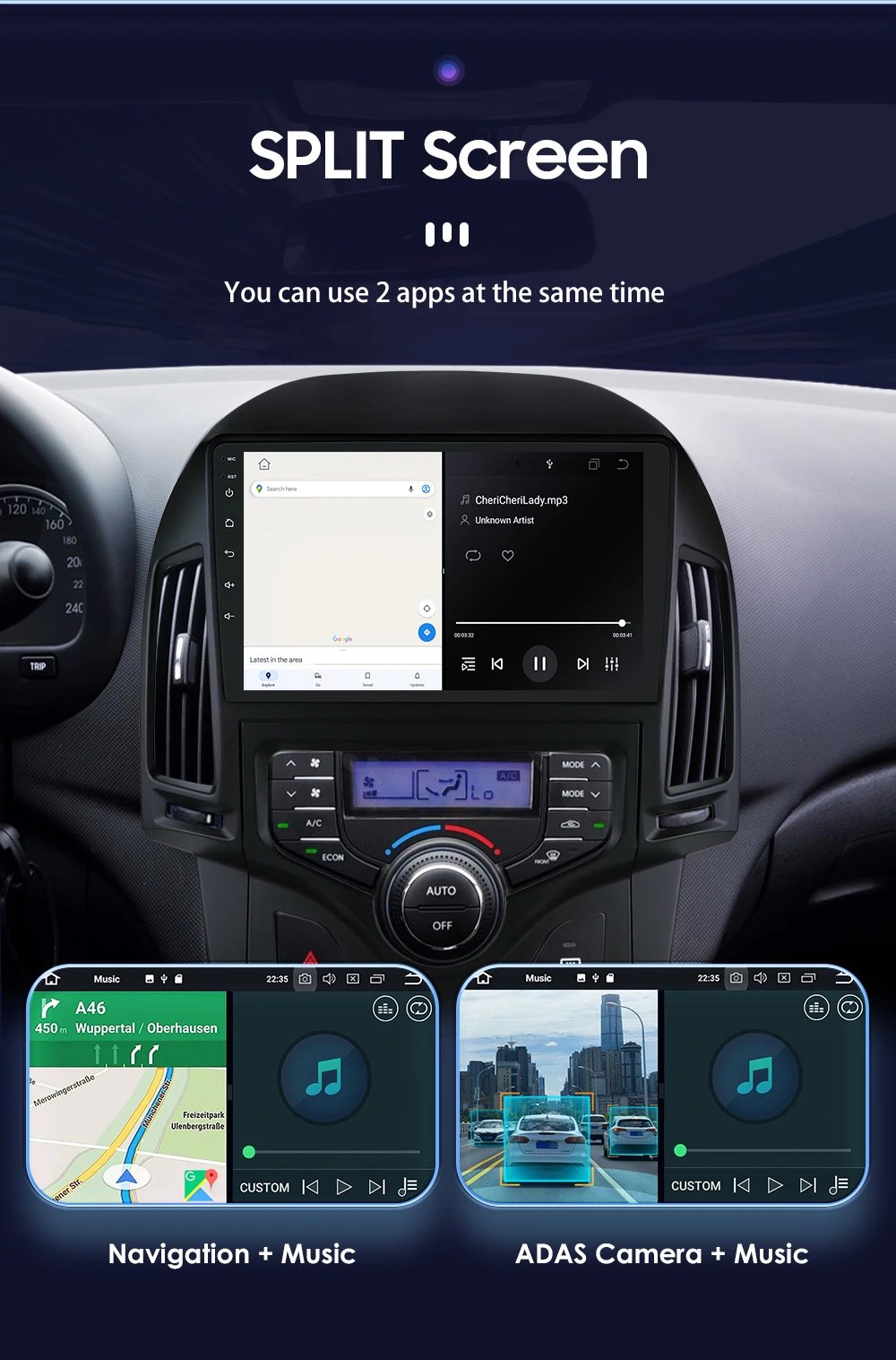 360Camera Carplay Android Car Radio For Hyundai I30 i30 AT MT 2006-2011 Car Multimedia Player Navi GPS 2Din Autoradio 4G-LET RDS