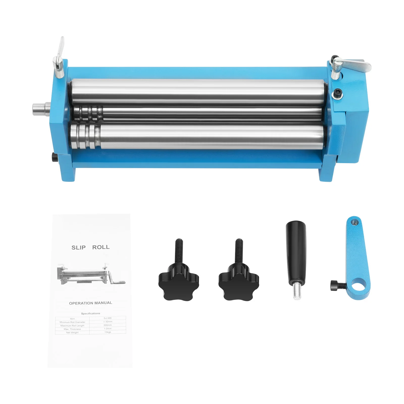 Portable Manual Pipe Bending Machine 3 Rollers Round Bender Metal Steel Copper Plates Bending Tool,Wear-Resistant Adjustable