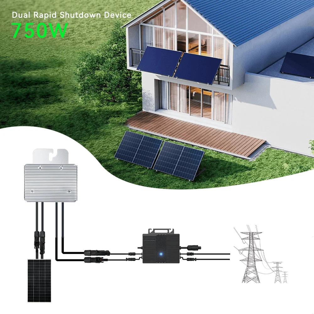 750W Smart PV Power Optimizer 70V DC Input 20A DC IP67 Real-time Solar Panel Monitoring Anti-Hotspot Anti-lightning Protection