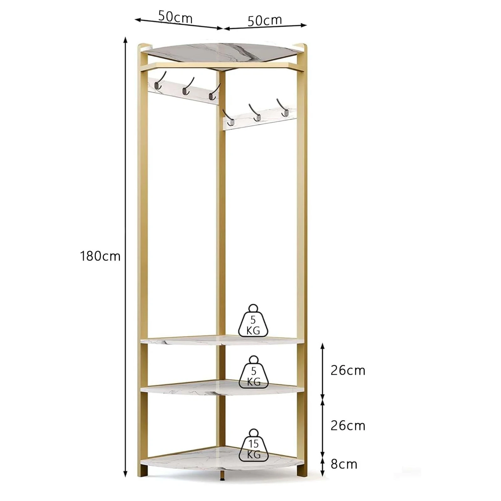 Corner Coat Rack with Shoe Bench and 6 Double Hooks Corner Hall Tree Storage Organizer Shoe Bench Shelf for Entryway Hallway