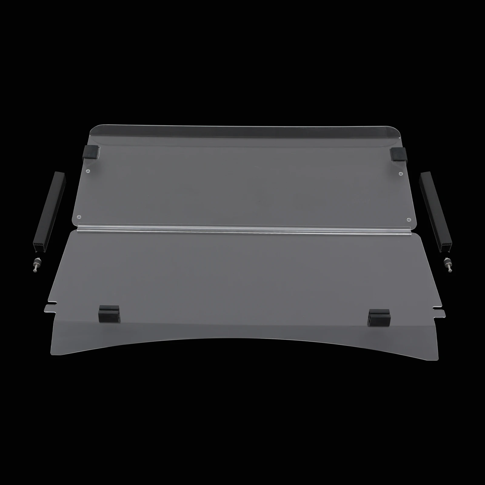 Golf Cart Front Windshield 100.5*82cm/39.5*32.2in Fold Down Impact Resistant Windshield for EZGO TXT Golf Carts After 2014