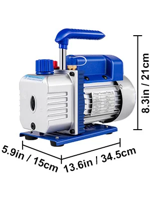 SucceBuy 9CFM 1HP 370ml Air Condition Refrigerant Vacuum Pump Automobile Maintenance for Household Air Conditioning Cleaning Use