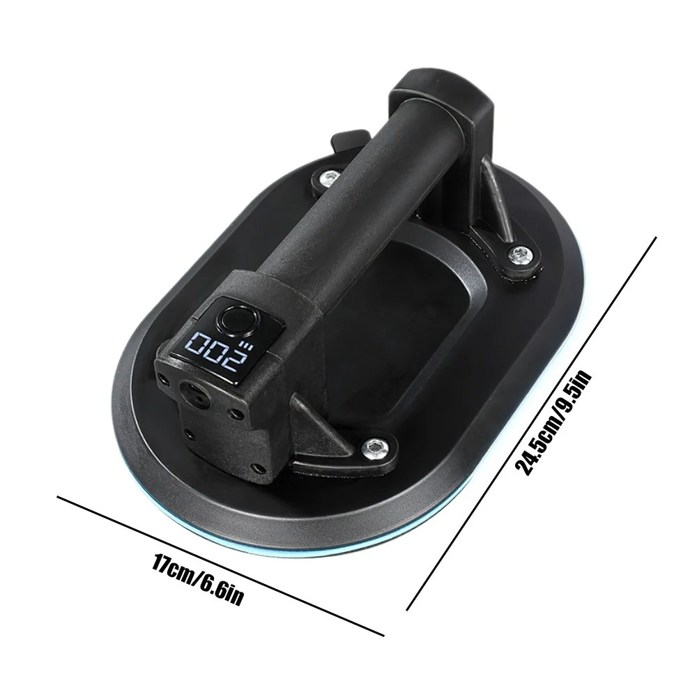 8in Intelligent Display Industrial Grade Electric Vacuum Suction Cup 200KG Load Heavy Duty Granite Tile Glass Lifter