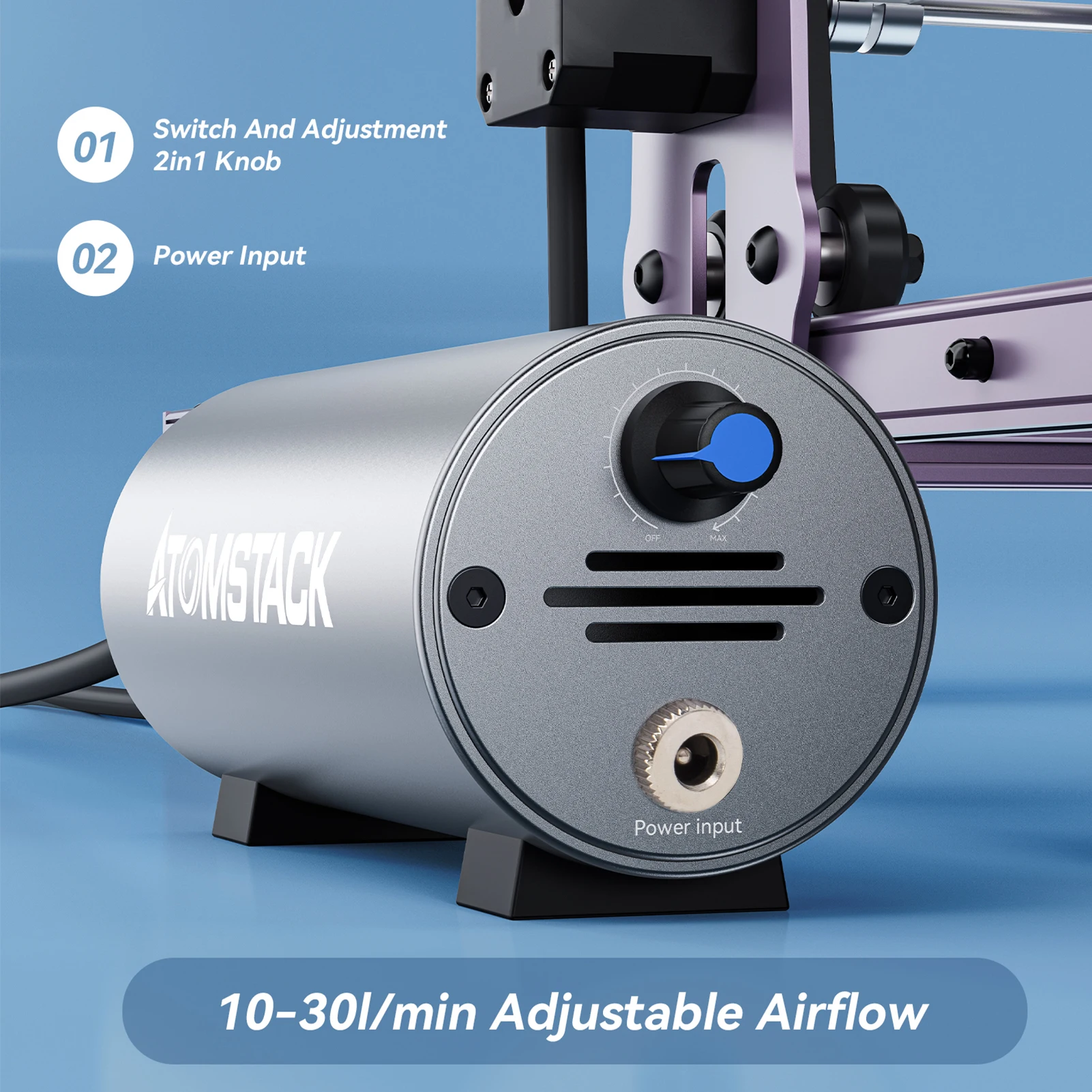 Atomstack Air Assist Set for Laser Engraver Cutter Engraving Cutting Machine Accessories EU