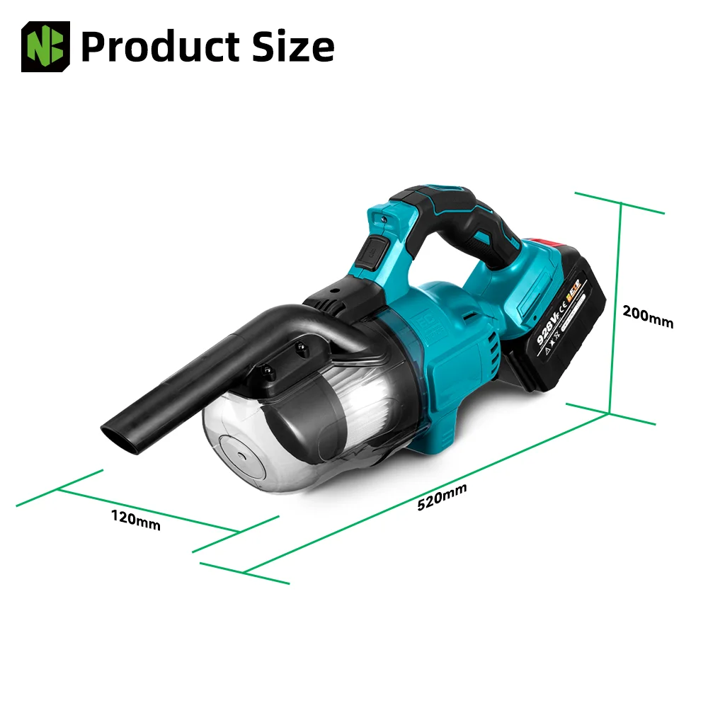 NEWBENY 1000W Cordless Electric Vacuum Cleaner Rechargeable Hard Floors Carp Cleaning Power Tools For Makita 18-21V Battery Pin