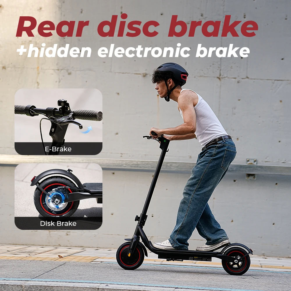 W5 Electric Scooter 8.5 Inch 36V7.8Ah Battery Top Speed 34km Range Dual Brake Inflatable Tires APP Connected