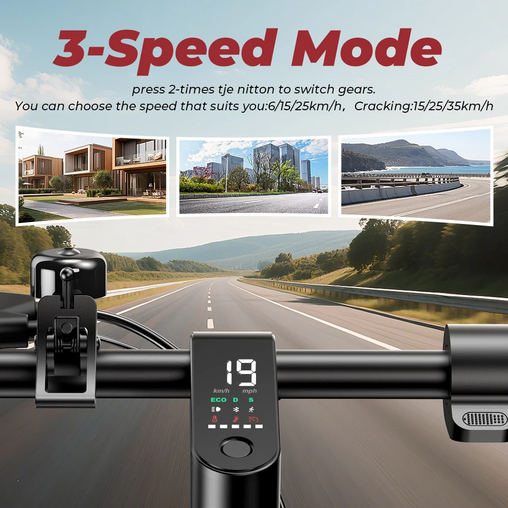 W5 Electric Scooter 8.5 Inch 36V7.8Ah Battery Top Speed 34km Range Dual Brake Inflatable Tires APP Connected