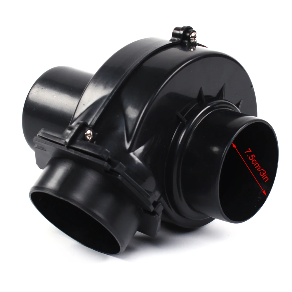 Electric Turbocharger Fan Applicable to all Cars and Trucks, Turbocharger Fan Universal 3-inch Electric Turbocharger Fan