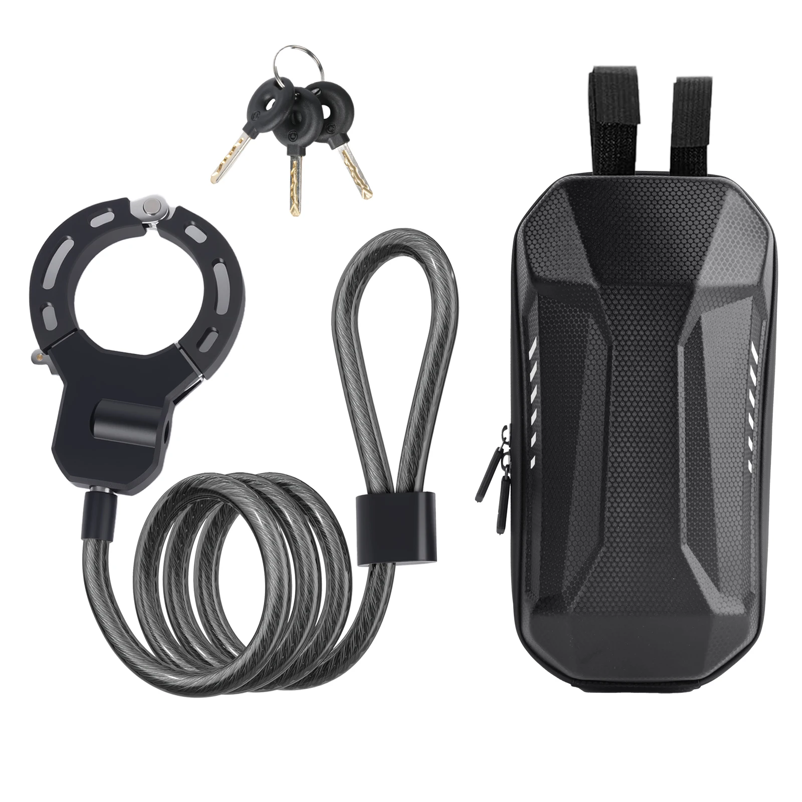Bicycle Lock Thickened Metal Anti-Theft Chain Lock Outdoor Bicycles Electric Vehicles Mountain Bike Scooter Protection Lock