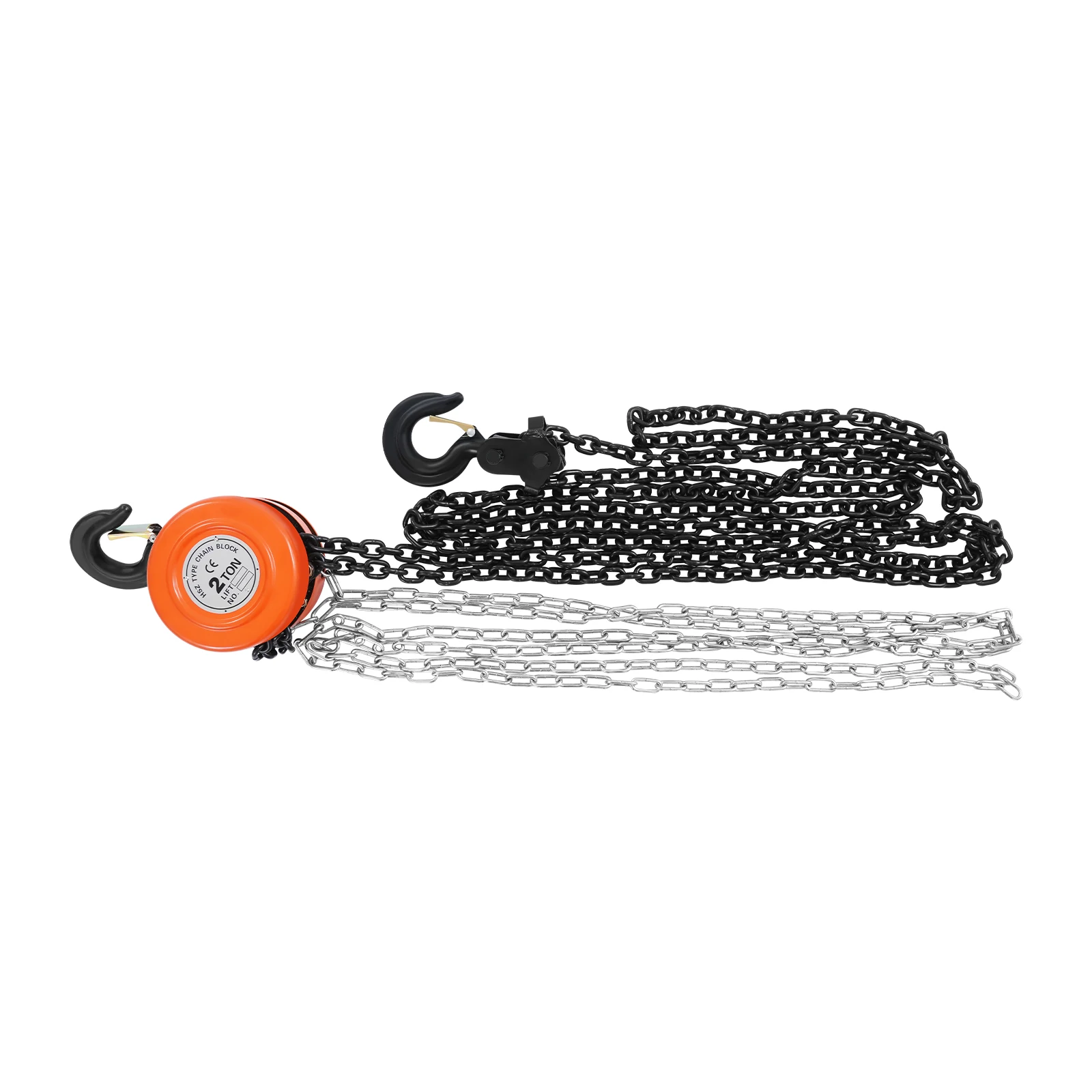 Hand Chain Hoist 2 Ton 9.51ft Manganese Steel Industrial Manual Lifting Tool with Rotating Buckle