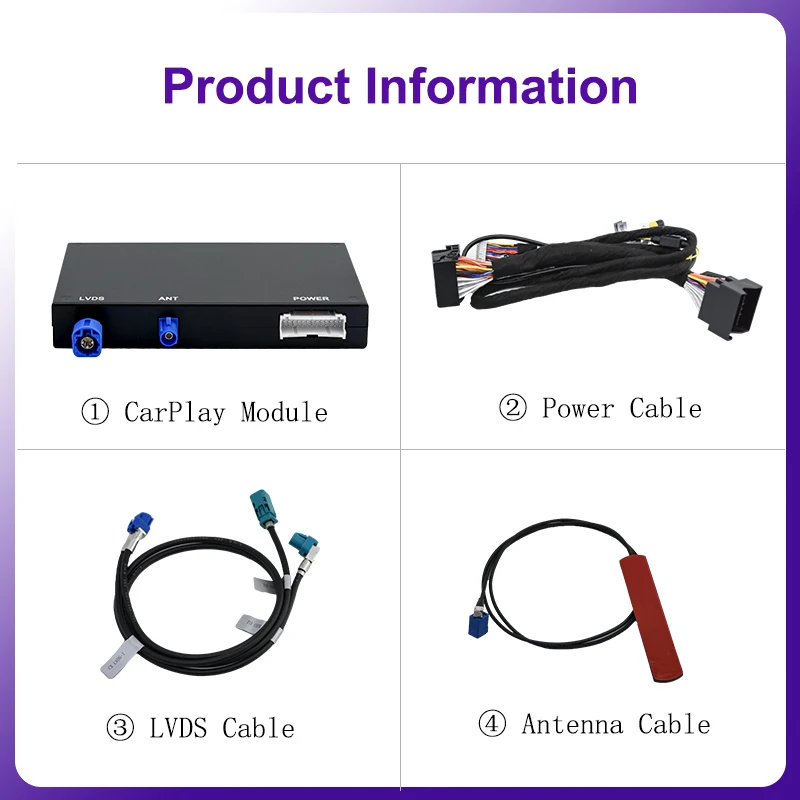 AUTOTOP Wireless Carplay Android Auto Module Box For Audi A1 Q3 2013-2018 RMC HNR System