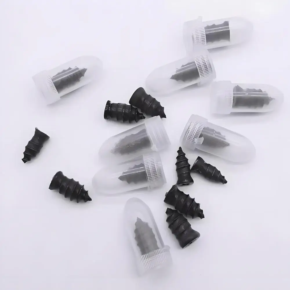 22PCS/Boxed Motorcycle Car Vacuum Tyre Repair Nails Auto Truck Bikes Tire Tubeless Puncture Air Leakage Blocking Rubber Nail