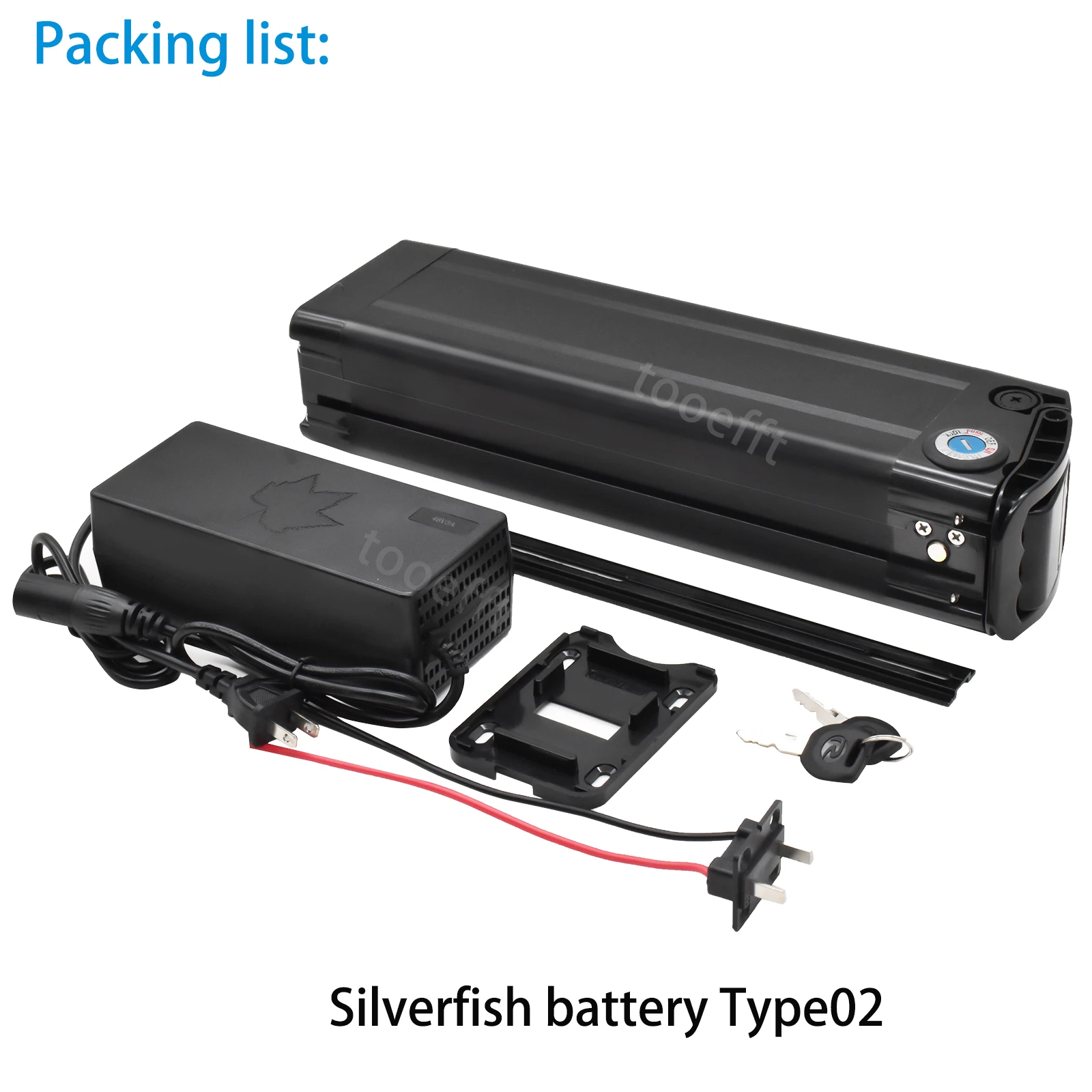 L425mm 48V 15.6Ah 20Ah Silver Fish Lithium Battery pack for JINGHMA R8 BURCHDA R8S pro R8PRO ebike