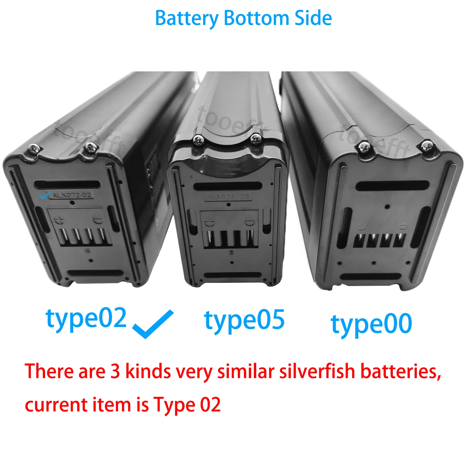 L425mm 48V 15.6Ah 20Ah Silver Fish Lithium Battery pack for JINGHMA R8 BURCHDA R8S pro R8PRO ebike