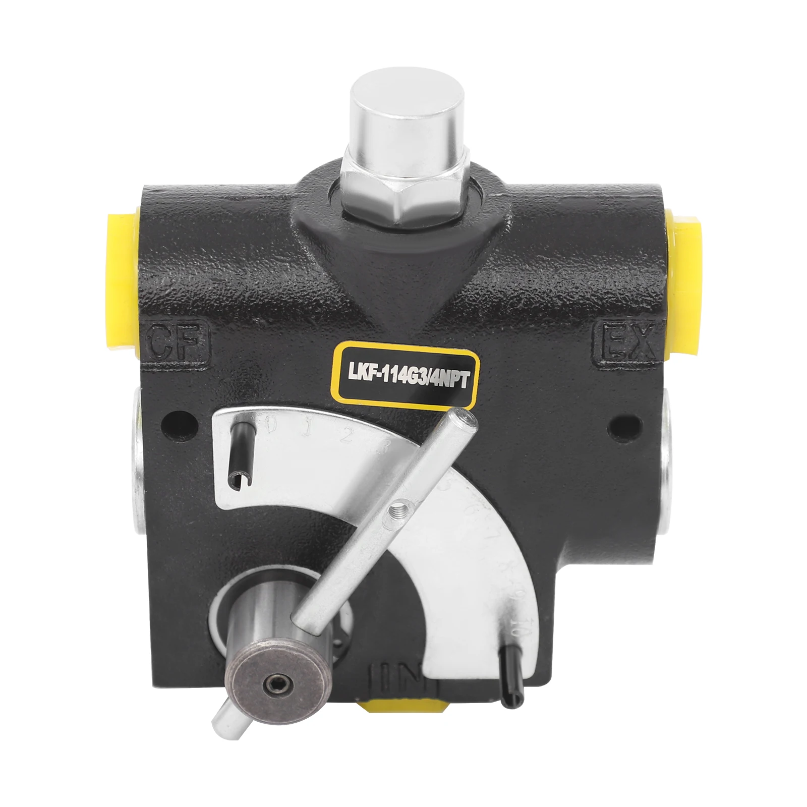 Hydraulic Flow Control Valve Adjustable Acting Valve 50 - 210 Bar for Small Tractors, Tractor Loaders, Log Splitters, Etc