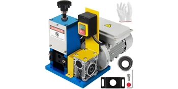 SucceBuy 180W Electric Wire Stripping Machine Φ1.5mm~Φ25mm Portable Automatic Wire Stripper Cable Tool for Copper Recycling