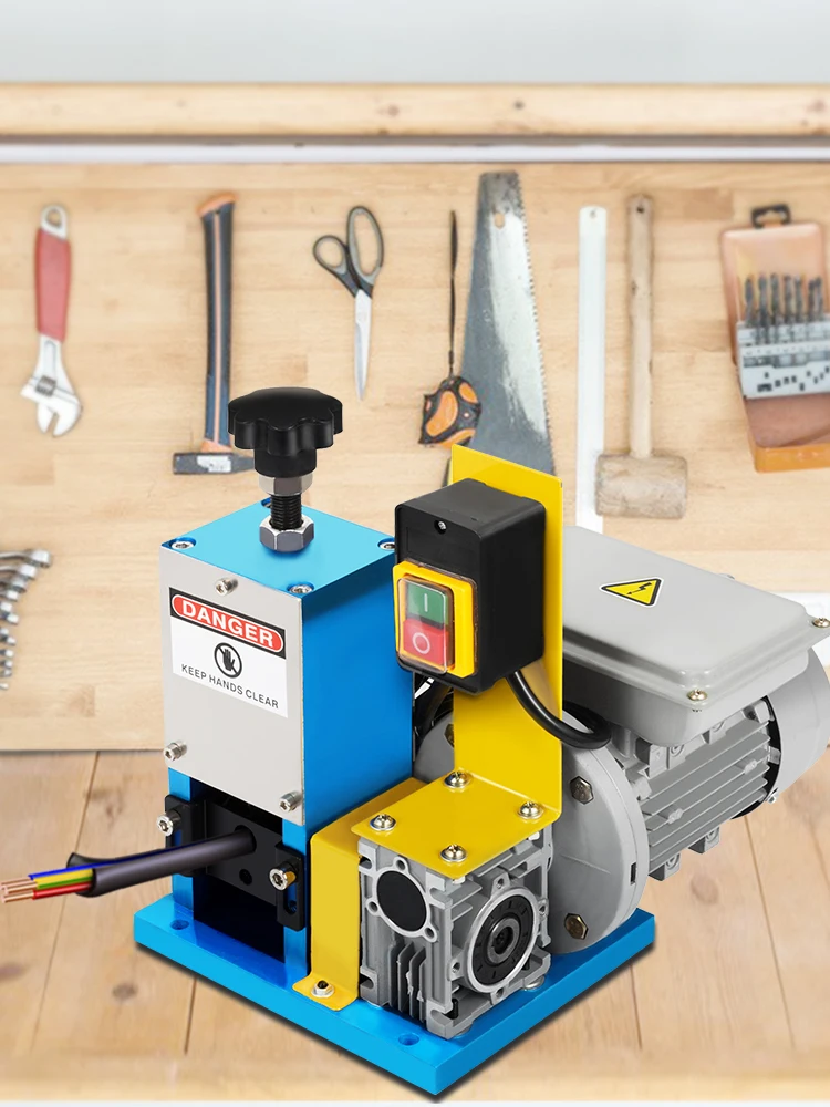 SucceBuy 180W Electric Wire Stripping Machine Φ1.5mm~Φ25mm Portable Automatic Wire Stripper Cable Tool for Copper Recycling