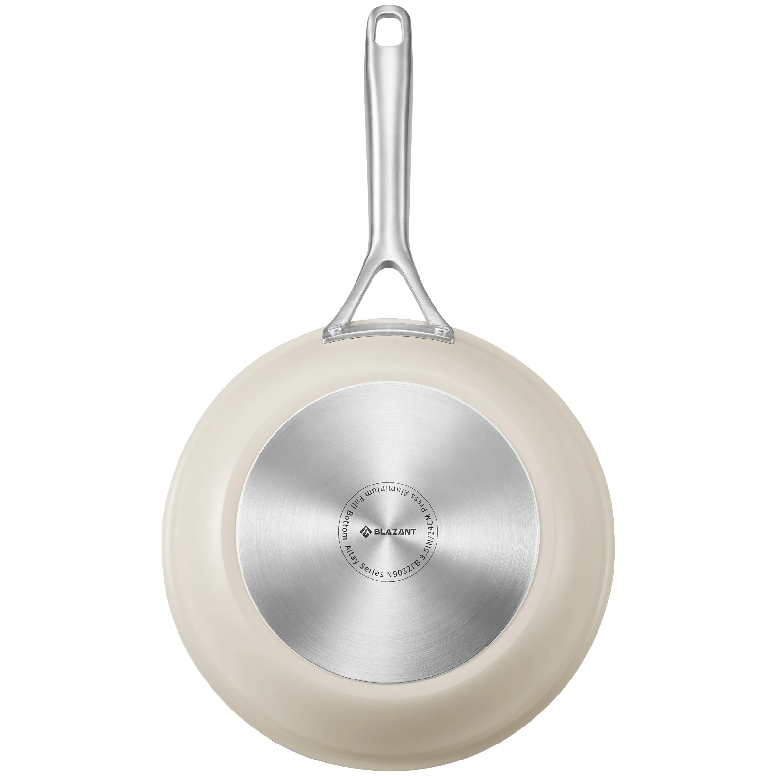 Ceramic Pan Induction 28 Cm With Cast Steel Handle, Beige, Ceramic Pan Without PTFE And PFOA, Ceramic Pan Induction 28 Cm, Non-s