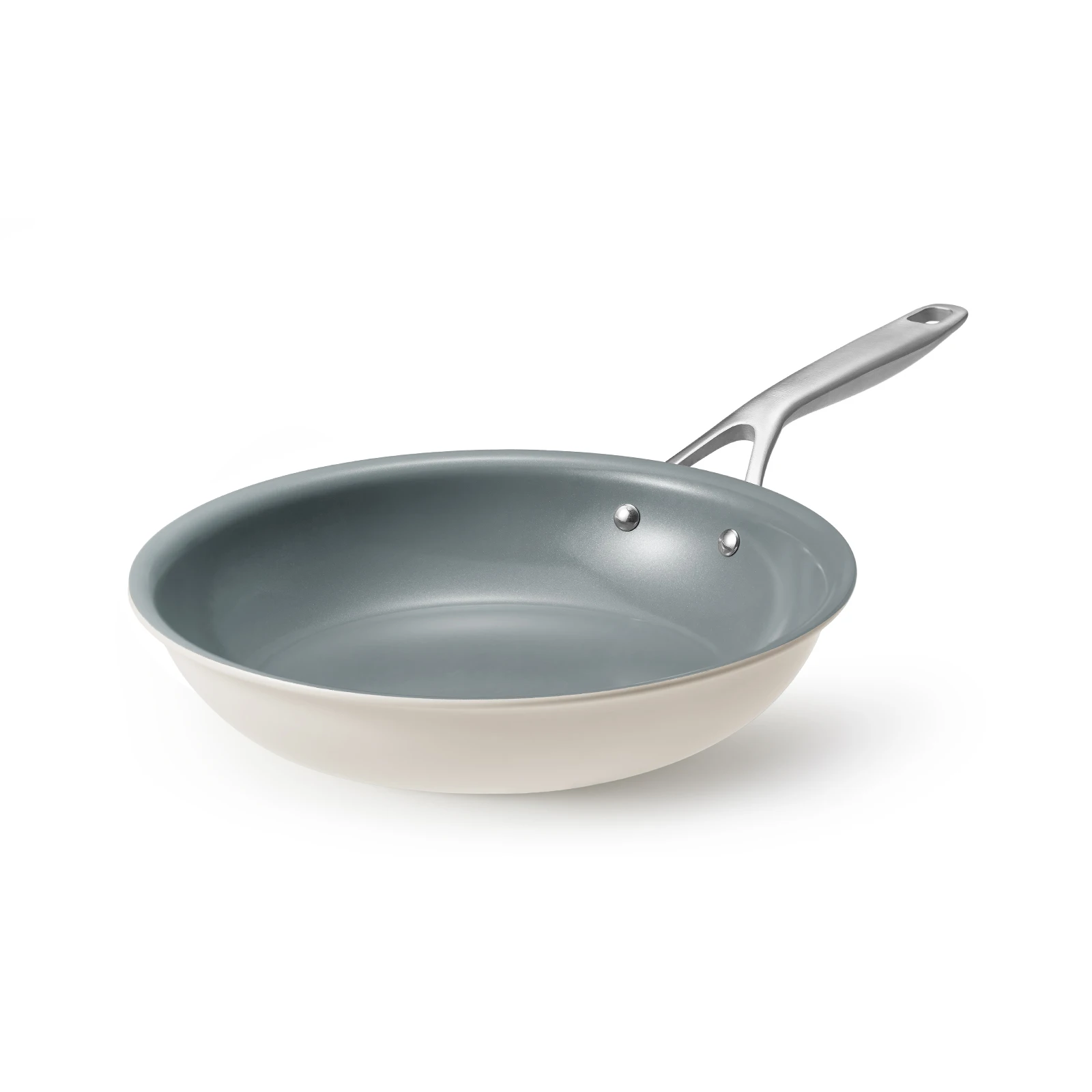 Ceramic Pan Induction 28 Cm With Cast Steel Handle, Beige, Ceramic Pan Without PTFE And PFOA, Ceramic Pan Induction 28 Cm, Non-s