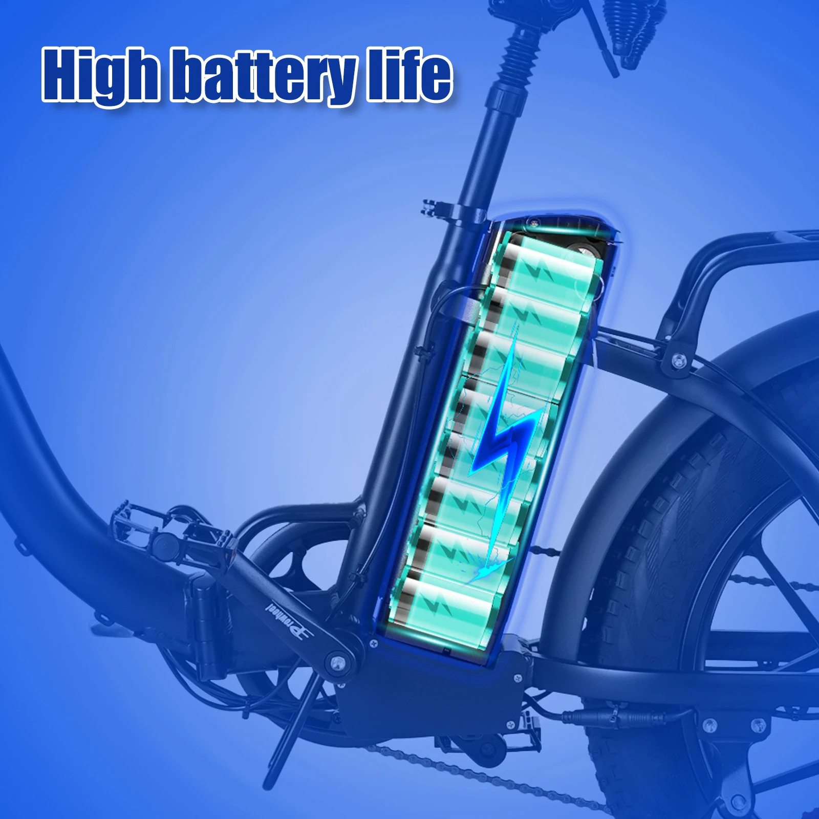 Cacewheel Y20 Adult Electric City Bike Foldable 18AH Battery, 20*4 Thick Tyreaaa